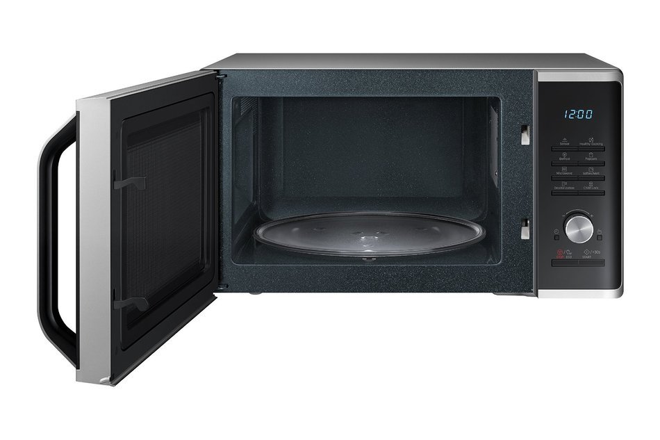 Samsung MS11K3000AS 1.1 cu. ft. Countertop Microwave with Ceramic Enamel Interior, Silver