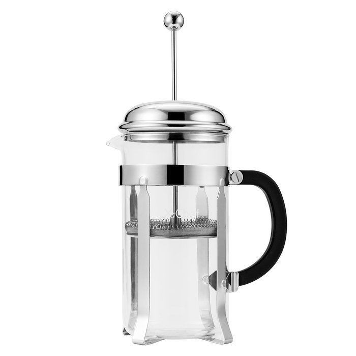 French Press, X-Chef 1000ml Heat Resistant Glass Coffee Press Tea Maker Pot with Stainless Steel Holder, Cozy... N4