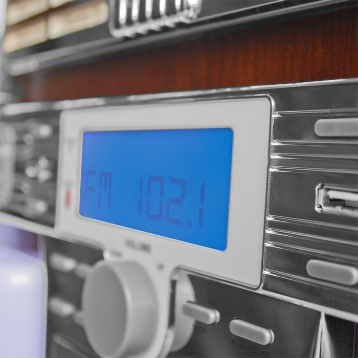Electrohome Kinsman Jukebox with CD Player, FM Radio, USB & SD Playback and MP3 Input - EAJUK500 N9