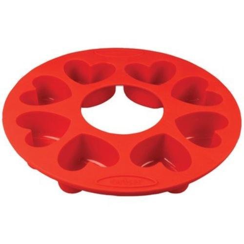 Orka Non-Stick 8 Mold Silicone Heart Pan (Set of 2)