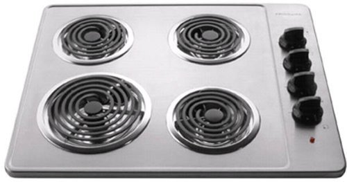 Frigidaire FFEC2605L 26" Electric Cooktop with Ready-Select Controls and Color-Coordinated Control Kn, Stainless...