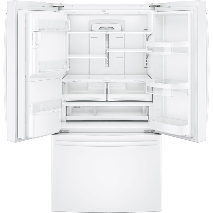 GE GFE28GGKWW 36" Freestanding French-door Refrigerator with 27.8 Cu. Ft. Capacity, in White N2
