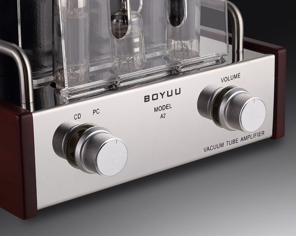 Single End EL84 12AX7B Intergrated Tube Amplifier Class A Stainless Stee Wood Chassis N6