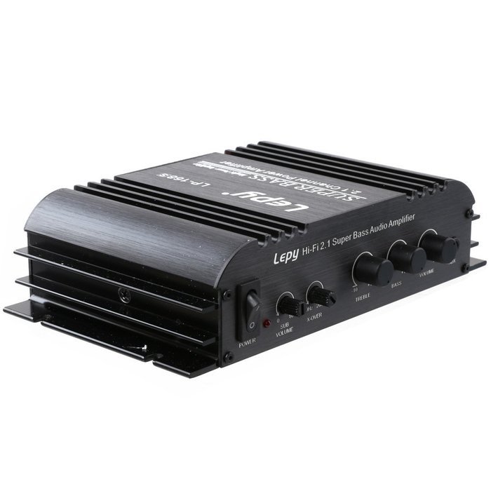 LYWS HI-FI Audio Stereo 2.1 Channel Power Amplifier 40W x2 + 68W x 1RMS With Adapter LP-168S N8