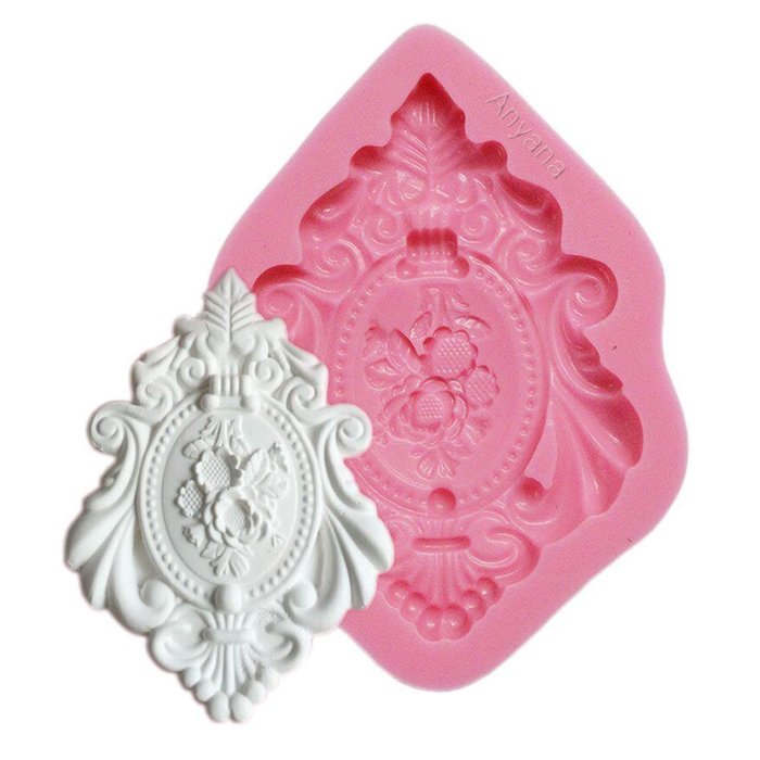Anyana 3D Silicone Mold Beautiful Vintage Frame Shape Fondant Mold Cake Decorating Pastry Gum Pastry Tool Kitchen...