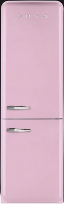 Smeg FAB32RRON1 24" 50's Retro Style Bottom Freezer Refrigerator with 10.74 cu. ft. Capacity No Frost Fast-Freezing...