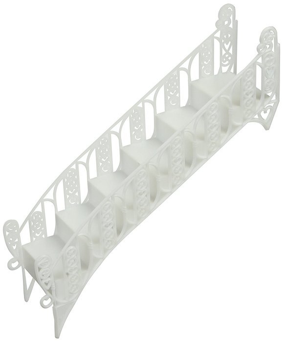 Elegant White Tiered Wedding Cake Step Decoration Stair, New in Box N2