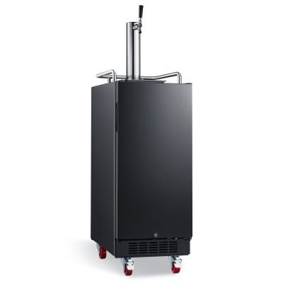 EdgeStar 15" Built-In Black Stainless Steel Kegerator