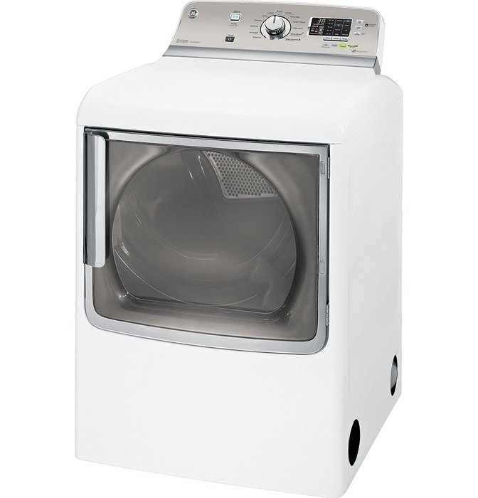 GE GTDS820GDWS 7.8 Cu. Ft. White With Steam Cycle Gas Front Load Dryer