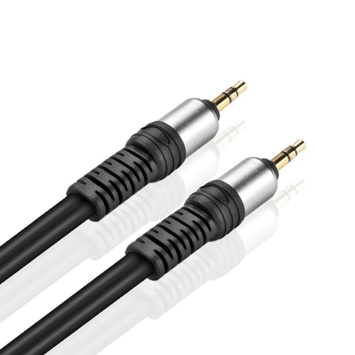 TNP Premium Gold Plated 3.5mm Audio Cable (6 Feet) - Male to Male AUX Auxiliary Stereo Headset Jack Adapter Wire... N2