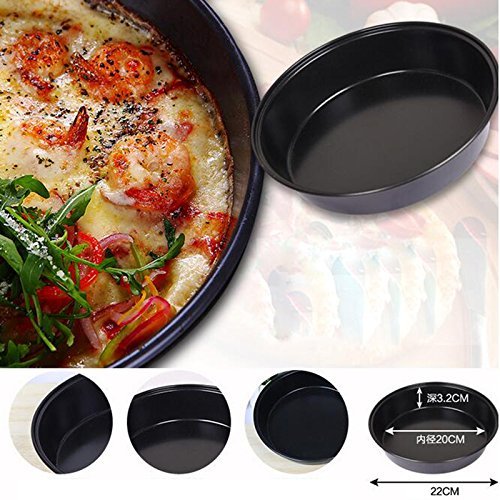5 In 1 Baking Kit Mold for Novice To Baking Cake Pastry Biscuit Pizza At home (9" Pizza pan+8" Cake pan+6 cup... N2