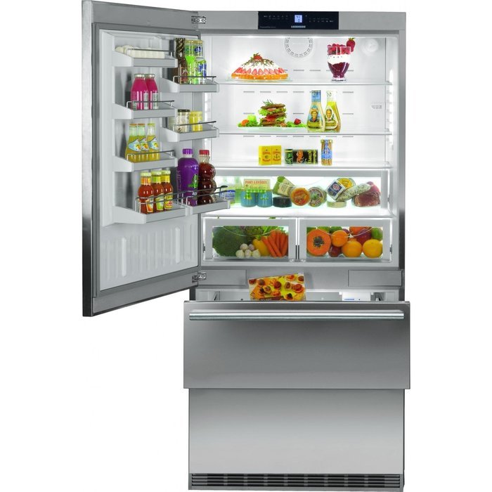 Liebherr CS2061 19.4 Cu. Ft. Gray Counter Depth Bottom Freezer Refrigerator - Energy Star
