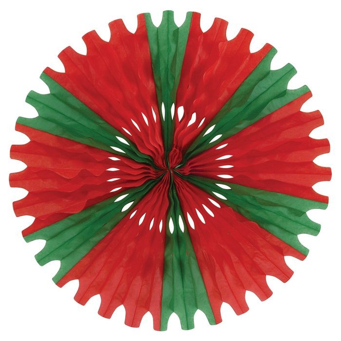 Beistle 55293-RG 1-Pack Tissue Fan, 25-Inch