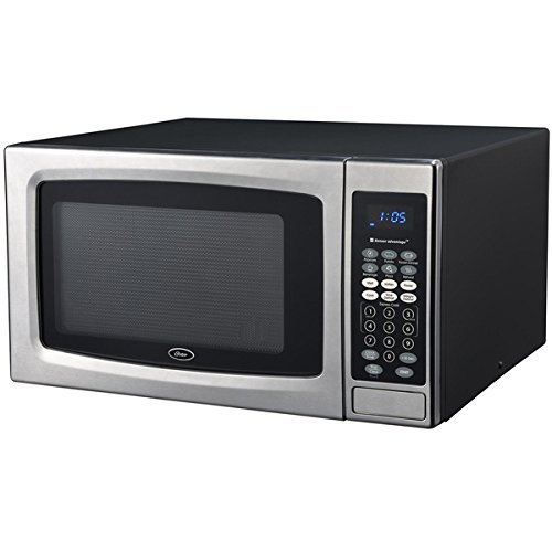 1.3 Cubic Foot Black and Stainless Steel Digital Microwave Oven free