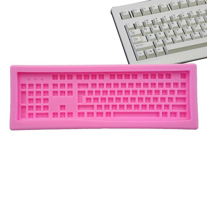 WYD 3D Keyboard Emulation Cake Mold,Handmade Soap Mold,Cake Mold Decorating N4