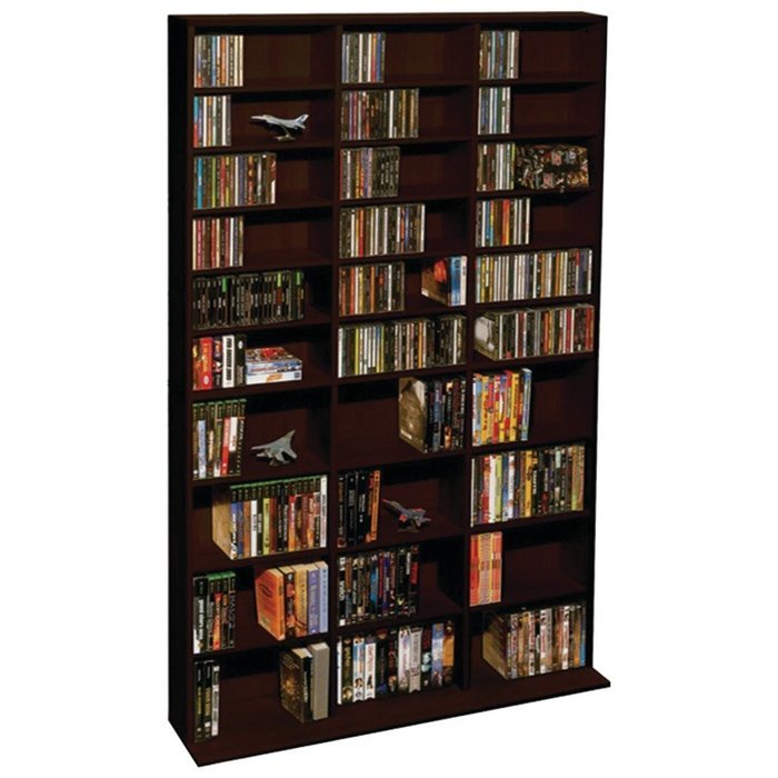 Atlantic Adustable Media Storage & Organization Product, Espresso (38435714)