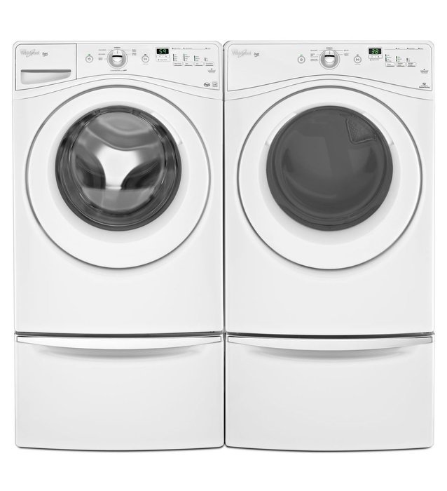 Whirlpool WGD70HEBW Duet 7.4 Cu. Ft. White Stackable Gas Front Load Dryer