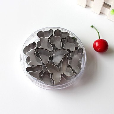 Y&XL&H 8PCS Butterfly Style Stainless Steel Cake & Cookie Cutters Molds