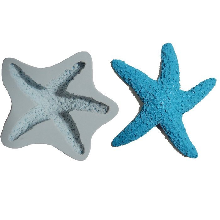 Silicone Molds Small Sugar Starfish Flexible Silicone Mold Fondant Resin Soap M4936 By Ok Molds N2