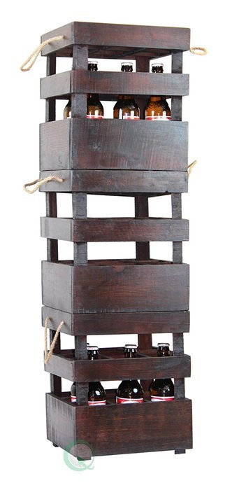 Vintiquewise(TM) Antique Style Stackable Wooden Beer Crates