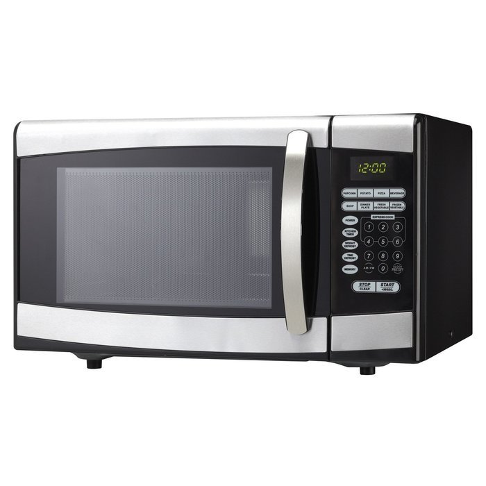 0.9 Cu. Ft. 900w Countertop Microwave in Silver By Danby- Cooking Power: 900 Watts- Product Type: Countertop-...