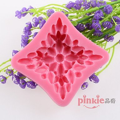 Y&XL&H A Square Flower Fondant Cake Chocolate Silicone Molds,Decoration Tools Bakeware N4