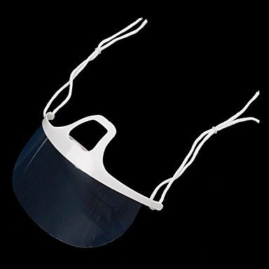 Plastic food transparent mask permanent anti fog food chef mask N2