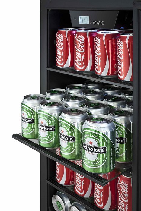 Titan TT-CBC1580SZ 80-Can Beverage Cooler SEAMLESS Stainless Steel N2