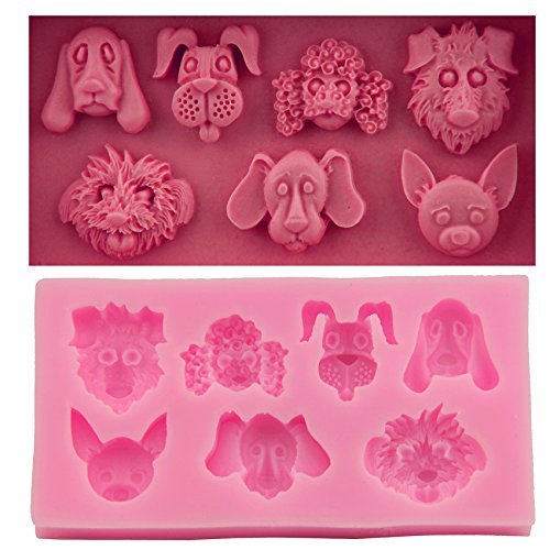 Let'S Diy Animal Heads Cake Molds Fondant Chocolate Silicone Mold Food-Grade Candy Moulds Cake Tools