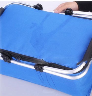 Shopping Picnic Basket Holding An Ice Pack 46*28*24Cm
