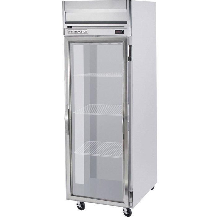 Beverage-Air HR1W-1G 35" Horizon Series One Section Glass Door Reach-In Refrigerator 34 cu.ft. capacity Stainless...