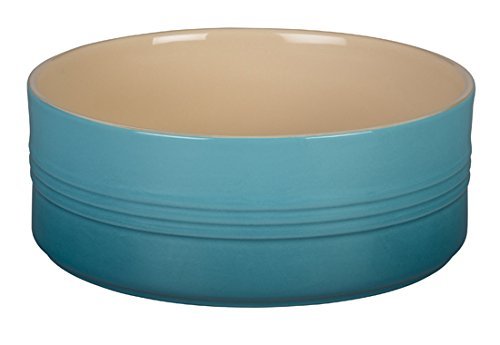 Le Creuset of America Stoneware Souffle Dish, 2 1/2-Quart, Caribbean