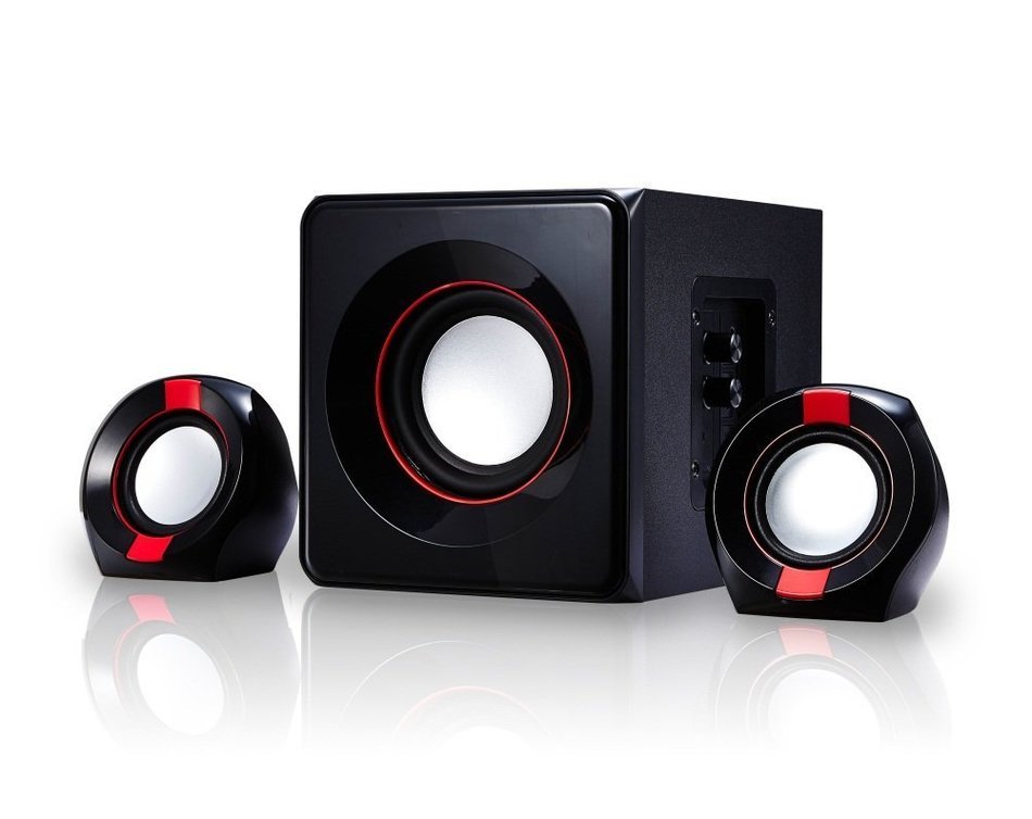Yunmei JH2 Subwoofer 2.1 Speaker Sound System PC Home Desktop Stereo Audio speaker with radio supported SD card... N8