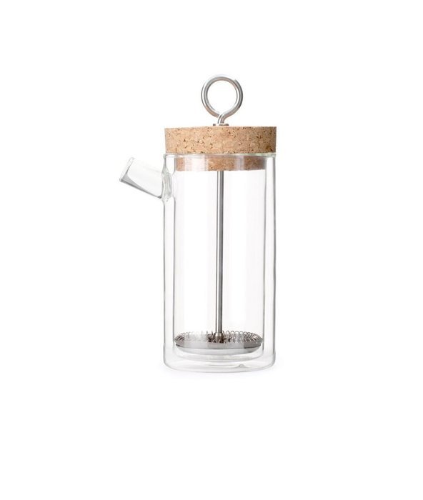Kikkerland Ora French Press, Glass, 14 Ounce, Clear N2