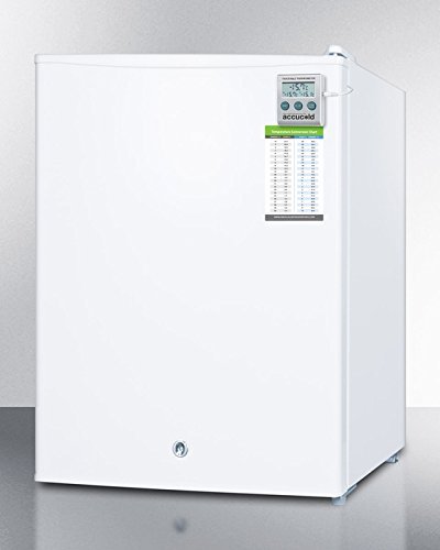 Summit FS30LMED 19" Medically Approved Compact Upright Freezer with 1.8 cu. ft. Capacity Factory Installed Lock...