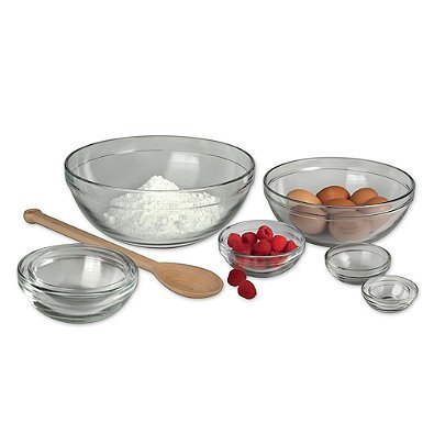 Tempered Glass Mixing Bowls (Set of 10) N3