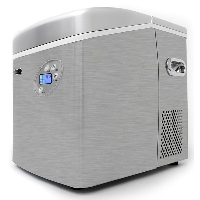 Whynter IMC-491DC Portable Ice Maker with Water Connection, 49 lb. Capacity, Stainless Steel