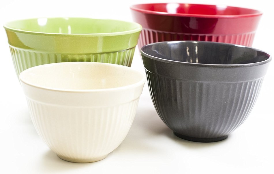 Natural Home MOBOO 4-Piece Stacking and Nesting Mixing Bowls N3