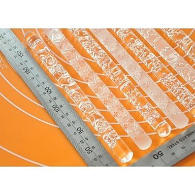 Y&XL&H Acrylic Rose Rolling Pin for Cake Design N2