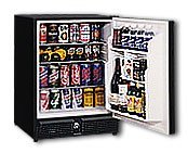 U-Line 29RB-00 3.5 Cu. Ft. Black Undercounter Built-In Compact Refrigerator - Energy Star