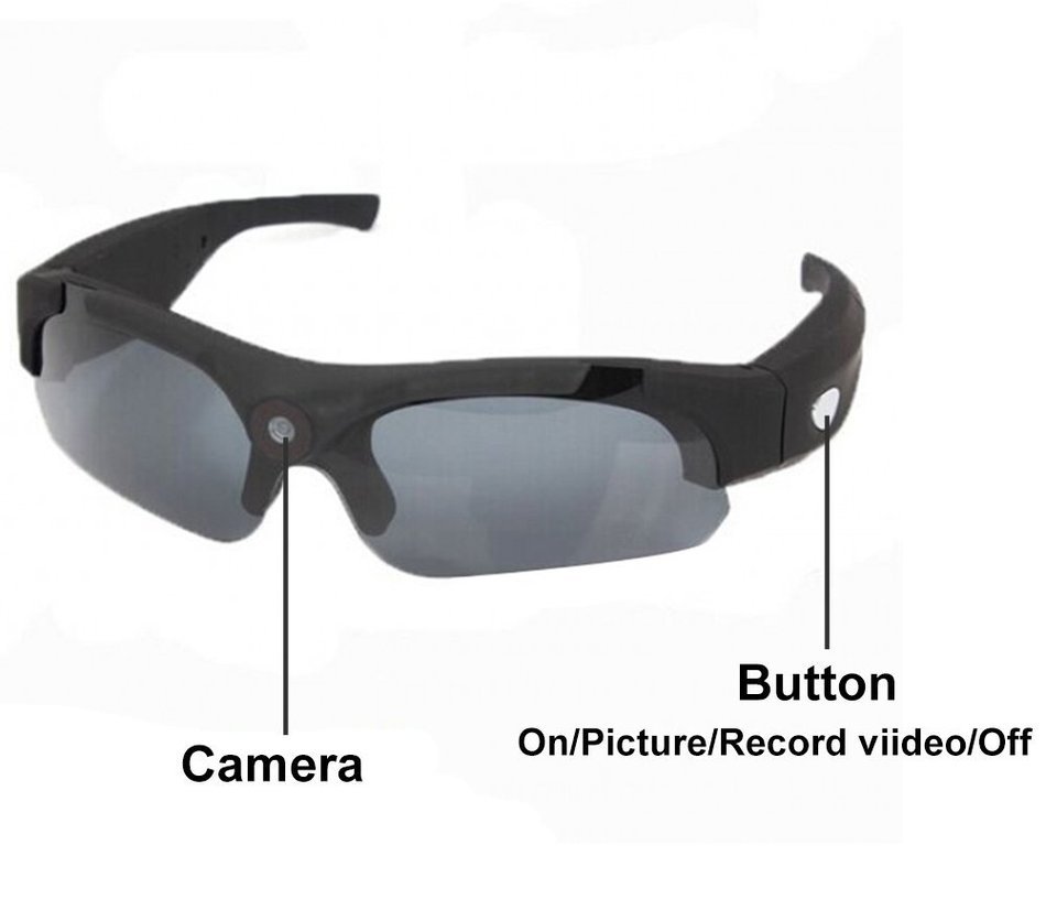 Fund 1080P 8MP 120 Degree Wide Angle HD Camera Glasses Video Recording Sport Sunglasses DVR Eyewear Support 32GB... N5