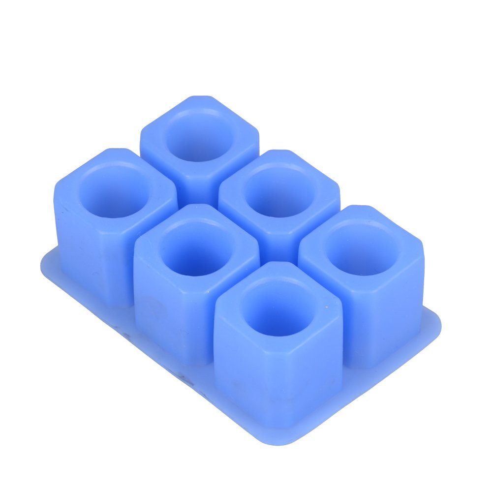 2win2buy [2 PCS] 6Cup Ice Cubes Glass Square Silicone Mold Cool