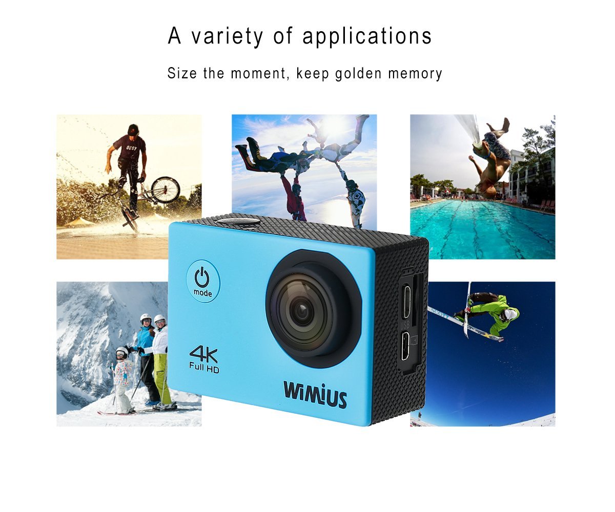 Wimius K Sports Action Camera Wifi Full Hd P Fps Mp Inch