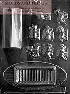 NOAH&#039;S ARC - ANIMALS Chocolate Candy Mold With &copy; Candy Making Instruction -set of 2