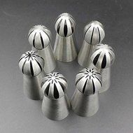 Sher 7Pcs DIY Cake Decorating Tools Russian Icing Piping Cream Pastry Nozzles Tips N3