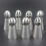 Sher 7Pcs DIY Cake Decorating Tools Russian Icing Piping Cream Pastry Nozzles Tips N4