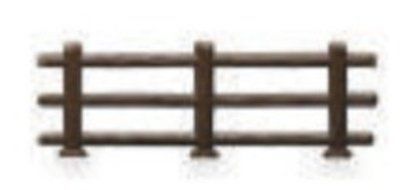 Plastic Split Rail Fence for Cake Decorating - 12 pcs N2