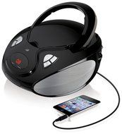 GPX BC111B Portable Top-Loading CD Boombox with AM/FM Radio and 3.5mm Line Input