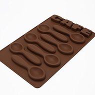 Always Your Chef 7 Cavities Spoons Shaped Silicone Candy Making Molds MINI Cake Pan Muffin Cups Chocolate DIY... N3