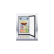 Summit CM421BLBISSHVADA 4.1 Cu. Ft. Stainless Steel Undercounter Compact Refrigerator N2